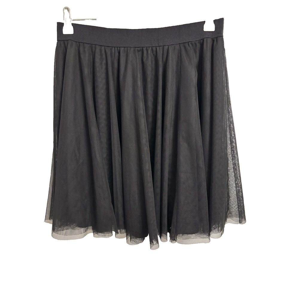 Lauren Conrad Women's M Black Sheer Layered Skirt Balletcore Holiday Whimsigoth